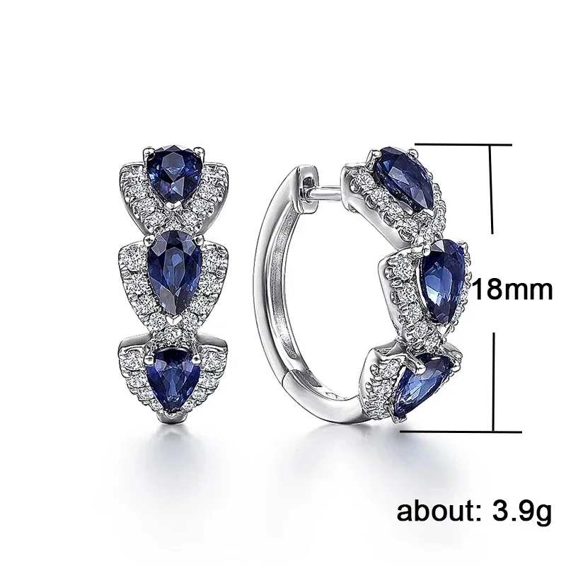 2026 Luxury Trendy Green Cubic Zirconia Hoop Earrings Wedding Party Elegant Accessories for Women Anniversary Gift New Jewelry - Image 5