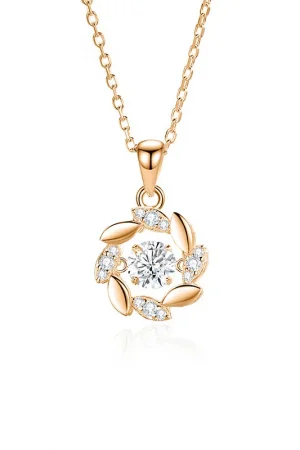 Moissanite Woman Pendant Sier Necklace For Women Chains Party Bridal Fine Jewelry 925sterling Silver Necklace