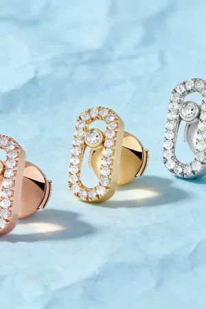 Minimalist 925 Sterling Silver Oval Stud Earrings with Zircon, Women's Everyday/Party Jewelry